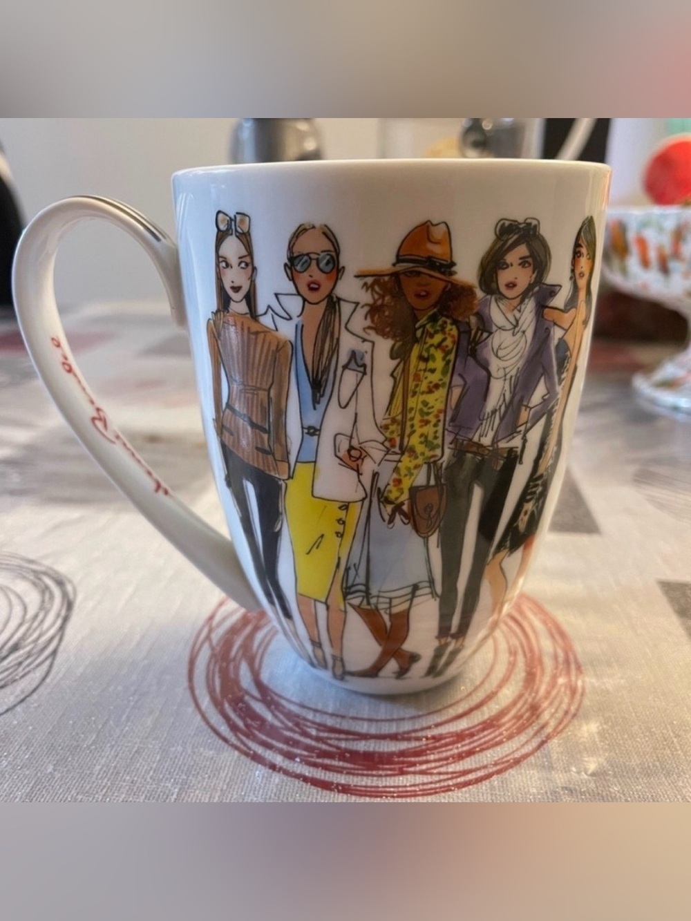 New Authentic henri Bendel coffee mug large Chic mug with stylish